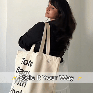 Everyday Canvas Tote - with Zipper, Pockets & Laptop Sleeve
