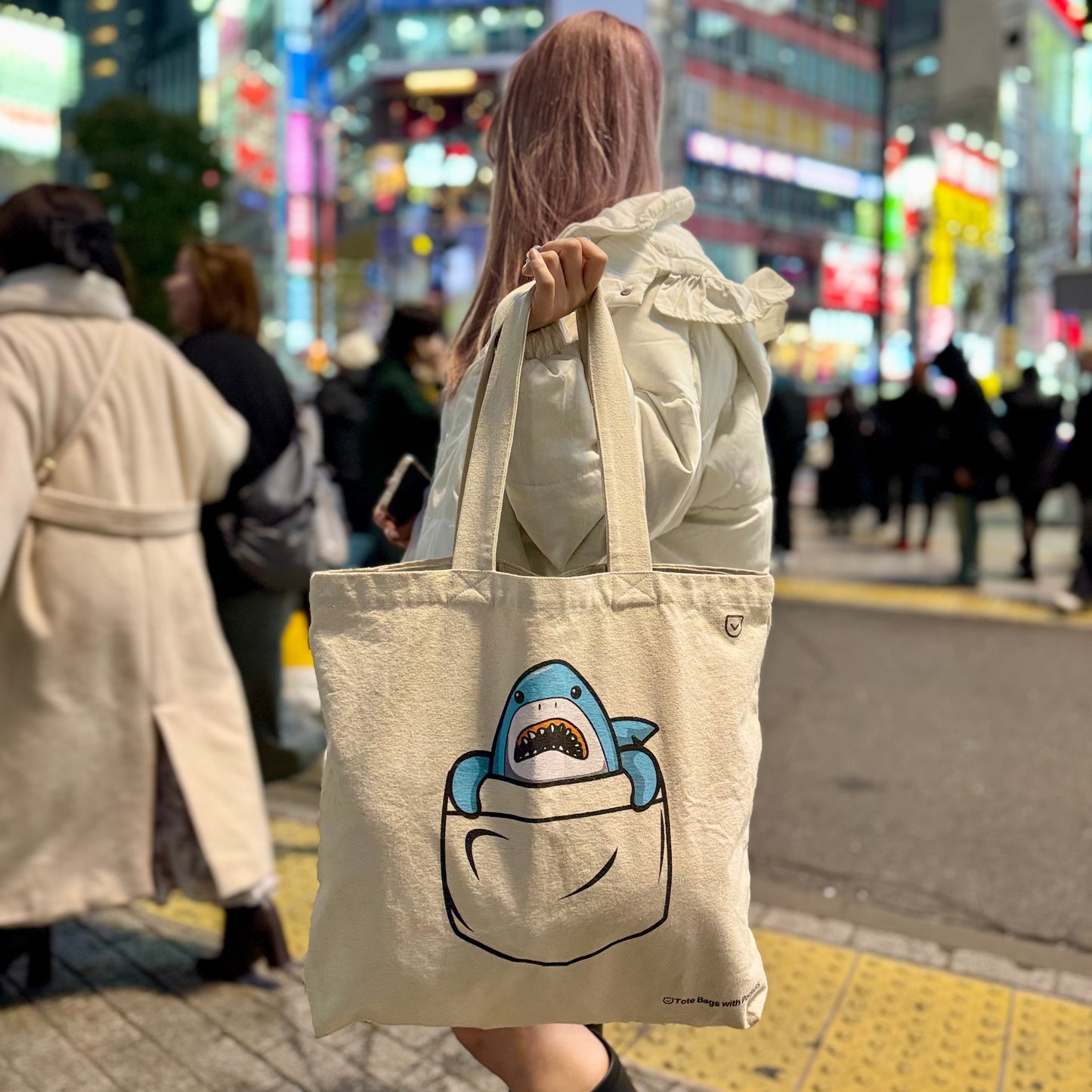 Everyday Canvas Tote - with Zipper, Pockets & Laptop Sleeve
